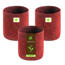 Load image into Gallery viewer, Geo Fabric Grow Bag Size 9X9 inches || Heavy Duty For Terrace Garden - Grow Vegetables, Flowers, Herbs