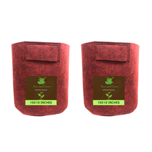 Load image into Gallery viewer, Geo Fabric Grow Bag Size 10x10 inches || Heavy Duty For Terrace Garden - Grow Vegetables, Flowers, Herbs