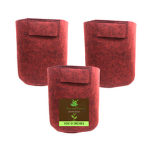 Load image into Gallery viewer, Geo Fabric Grow Bag Size 10x10 inches || Heavy Duty For Terrace Garden - Grow Vegetables, Flowers, Herbs