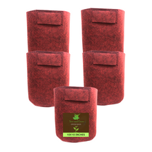 Load image into Gallery viewer, Geo Fabric Grow Bag Size 10x10 inches || Heavy Duty For Terrace Garden - Grow Vegetables, Flowers, Herbs