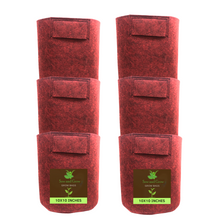 Load image into Gallery viewer, Geo Fabric Grow Bag Size 10x10 inches || Heavy Duty For Terrace Garden - Grow Vegetables, Flowers, Herbs