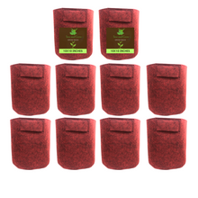 Load image into Gallery viewer, Geo Fabric Grow Bag Size 10x10 inches || Heavy Duty For Terrace Garden - Grow Vegetables, Flowers, Herbs