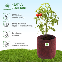 Load image into Gallery viewer, Geo Fabric Grow Bag Size 6x6 inches || Heavy Duty || For Desktop Plants, Flowers || For Small Plants