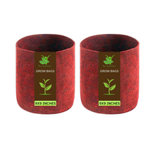 Load image into Gallery viewer, Geo Fabric Grow Bag Size 9X9 inches || Heavy Duty For Terrace Garden - Grow Vegetables, Flowers, Herbs