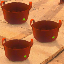 Load image into Gallery viewer, Geo Fabric Grow Bag for Home, Terrace, Balcony Garden - Leafy Vegetables, Herbs, Microgreens || Heavy Duty 500 GSM || for Terrace Garden || Size 12x6 inches || Set of 3