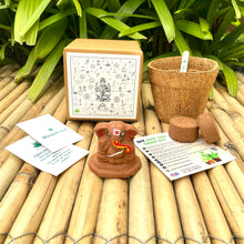 Load image into Gallery viewer, Plantable Seed Ganesha โ 6.5 cm | Includes Marigold Seeds, Pot & Soil | Eco-Friendly Grow Kit | Ideal for Ganesh Chaturthi, Diwali & Wedding Gifting