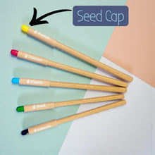 Load image into Gallery viewer, Box of 50 Plantable Seed Pens with Seed-Filled Cap | Eco-Friendly & Biodegradable Writing Pens | Pack of 50