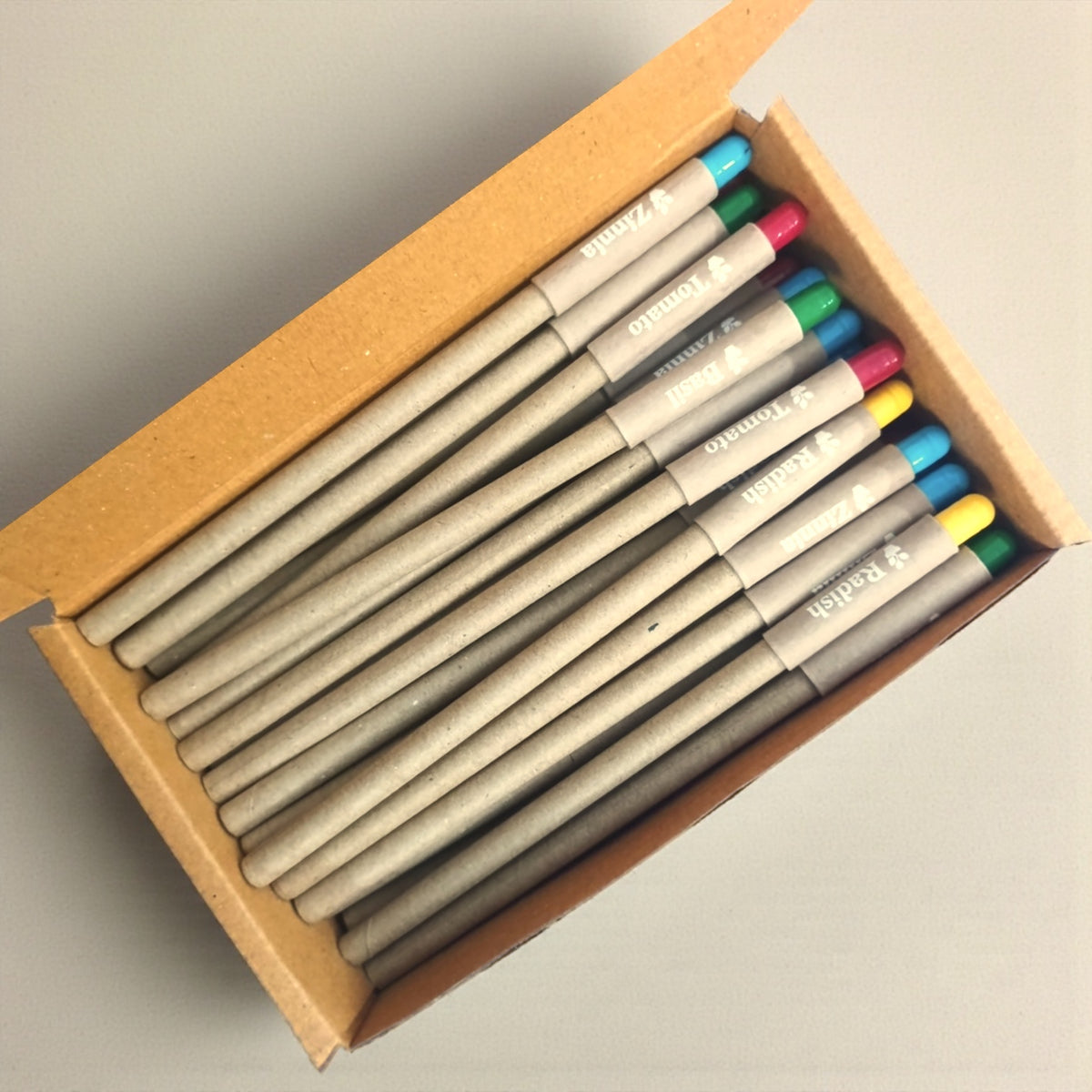 Box of 50 Plantable Seed Pens with Seed-Filled Cap | Eco-Friendly & Biodegradable Writing Pens | Pack of 50