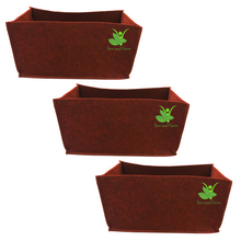 Load image into Gallery viewer, Geo Fabric Grow Bags Size 18x9x9 inches || Heavy Duty for Home, Terrace, Garden - Grow Herbs, Leafy Vegetables