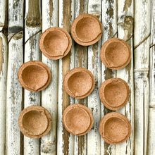 Load image into Gallery viewer, Diwali Brown Box Hamper: Plantable Diwali Themed Diary + Plantable Mini Notepad + Organic Cow Dung Diya Set of 8 + 1 Seed Ball + 5 Plantable Pens