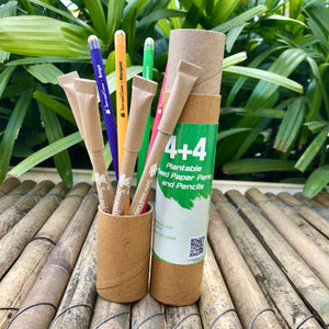 Jute Bag Collection: 1 Seed Diary, 4+4 Seed Pen and Pencil Combo