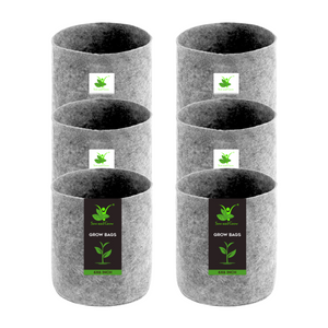 Geo Fabric Grow Bag Size 9X9 inches || Heavy Duty For Terrace Garden - Grow Vegetables, Flowers, Herbs