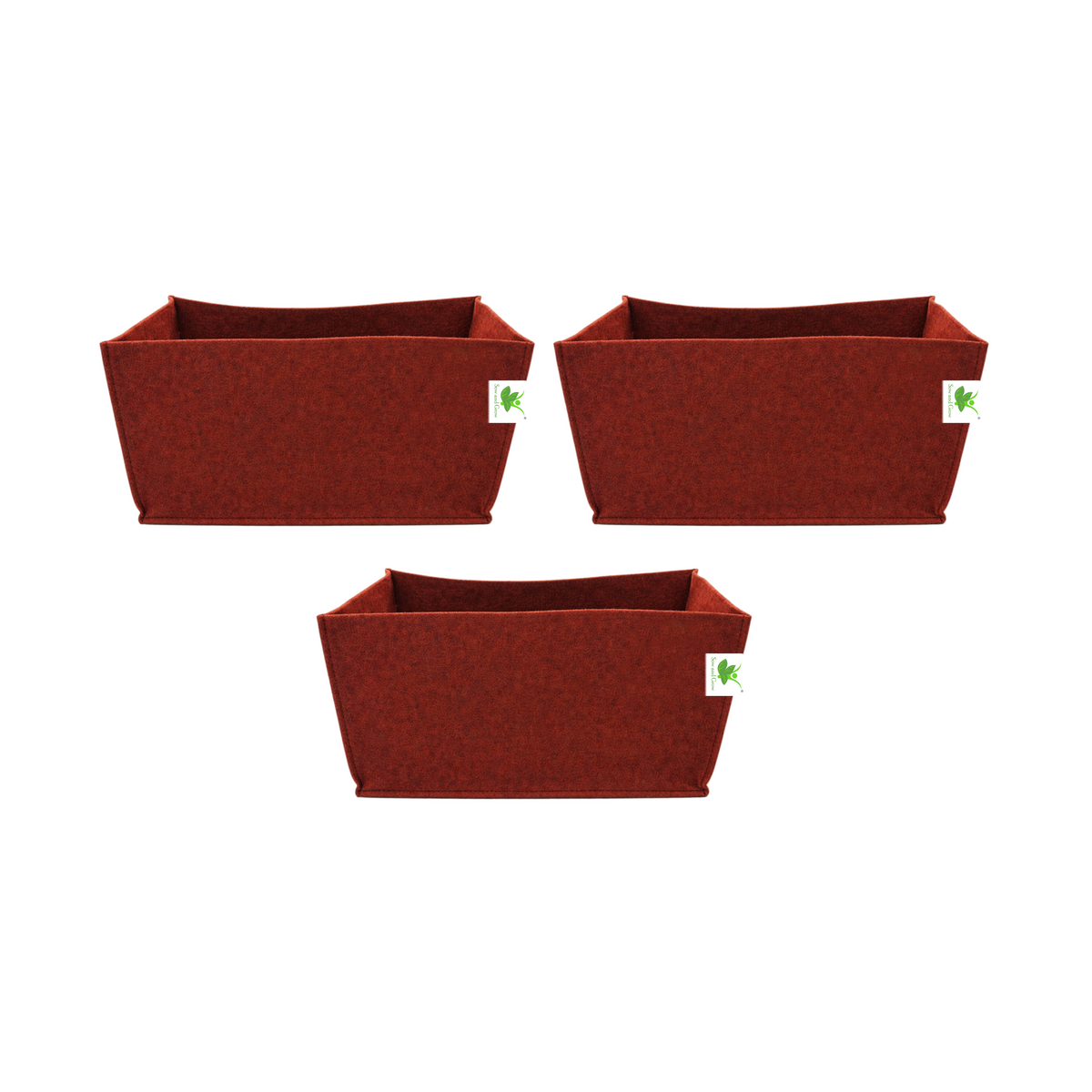 Geo Fabric Grow Bags 500 GSM Size 18x9x9 inches | Heavy Duty for Home, Terrace, Garden - Grow Herbs, Leafy Vegetables