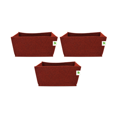 Geo Fabric Grow Bags 500 GSM Size 18x9x9 inches | Heavy Duty for Home, Terrace, Garden - Grow Herbs, Leafy Vegetables