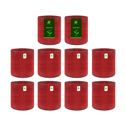 Geo Fabric Grow Bag 500 GSM Size 5x5 inches | Heavy Duty For Desktop Plants, Flowers