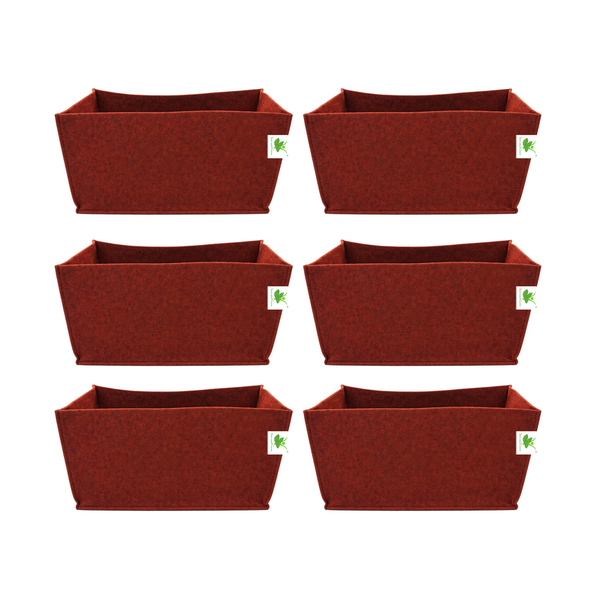 Geo Fabric Grow Bags 500 GSM Size 18x9x9 inches | Heavy Duty for Home, Terrace, Garden - Grow Herbs, Leafy Vegetables