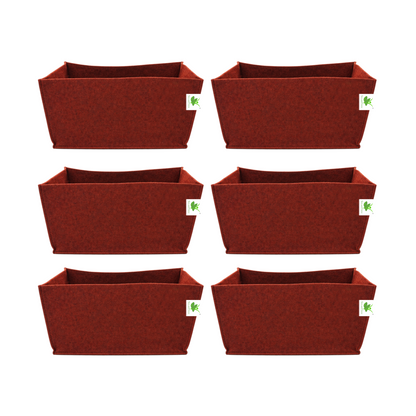 Geo Fabric Grow Bags 500 GSM Size 18x9x9 inches | Heavy Duty for Home, Terrace, Garden - Grow Herbs, Leafy Vegetables