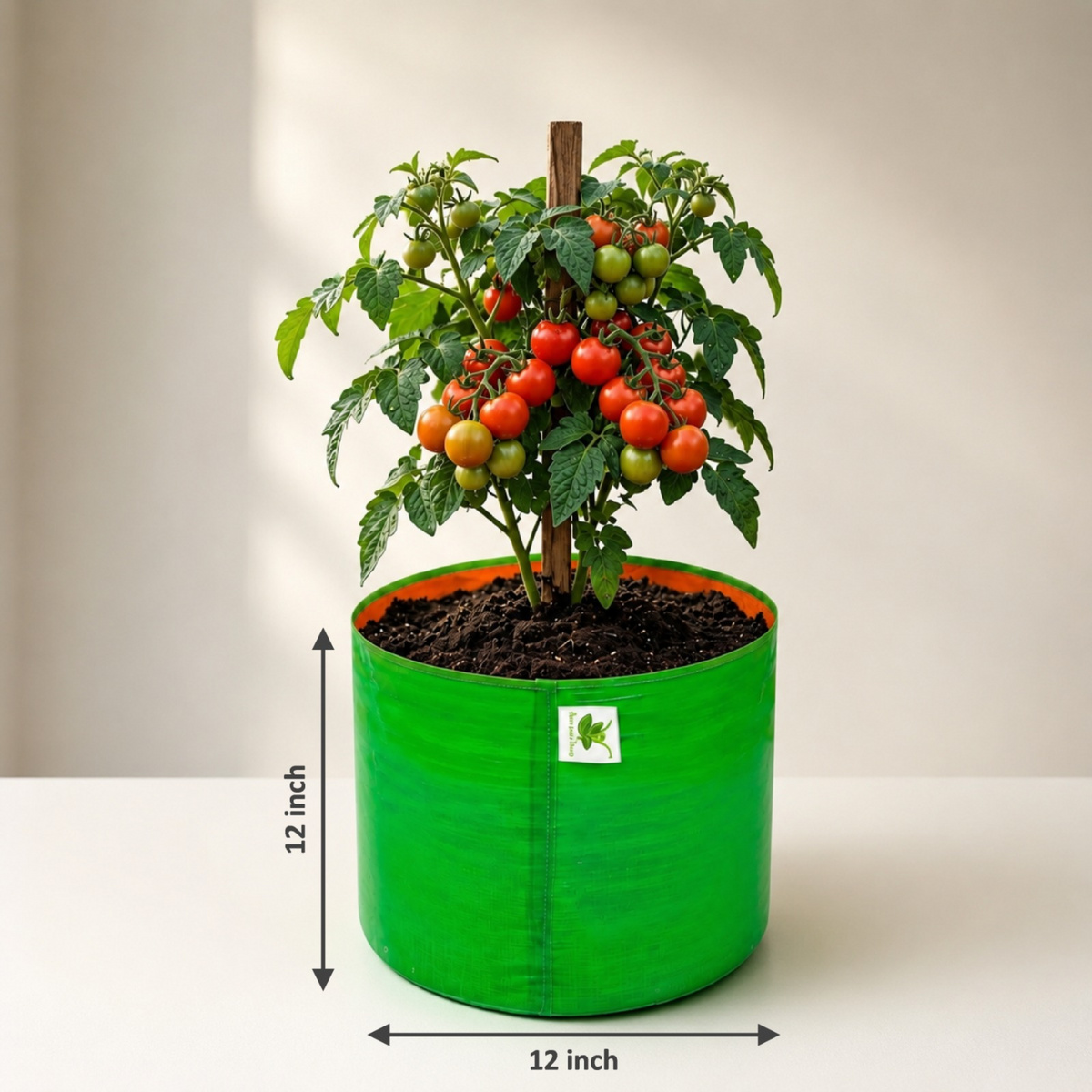 HDPE UV Protected 260 GSM Round Grow Bags 12x12 inches