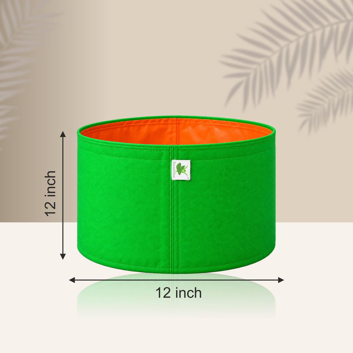HDPE UV Protected 260 GSM Round Grow Bags 12x12 inches