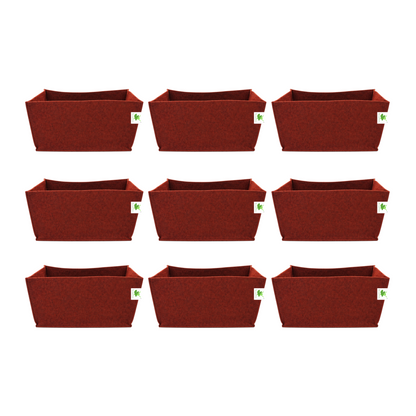 Geo Fabric Grow Bags 500 GSM Size 18x9x9 inches | Heavy Duty for Home, Terrace, Garden - Grow Herbs, Leafy Vegetables