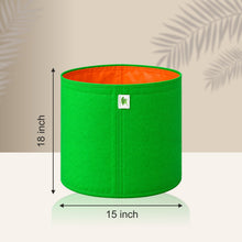 Load image into Gallery viewer, HDPE UV Protected 260 GSM Round Grow Bags 15x18 inches
