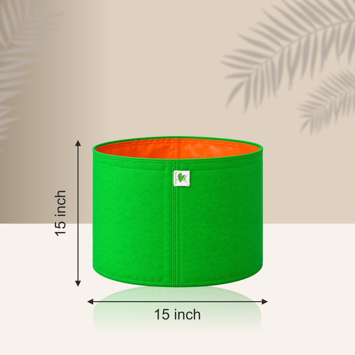 HDPE UV Protected 260 GSM Round Grow Bags 15x15 inches
