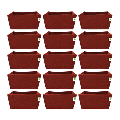 Geo Fabric Grow Bags 500 GSM Size 18x9x9 inches | Heavy Duty for Home, Terrace, Garden - Grow Herbs, Leafy Vegetables