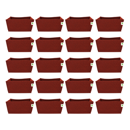 Geo Fabric Grow Bags 500 GSM Size 18x9x9 inches | Heavy Duty for Home, Terrace, Garden - Grow Herbs, Leafy Vegetables