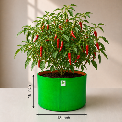 HDPE UV Protected 260 GSM Round Grow Bags 18x18 inches