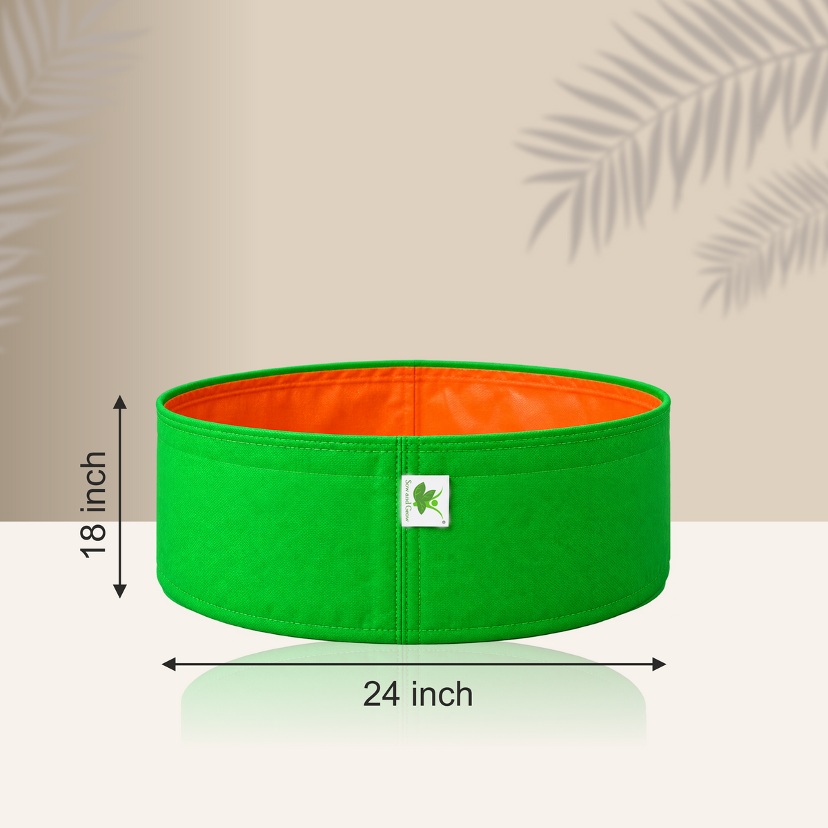 HDPE UV Protected 260 GSM Round Grow Bags 24x18 inches