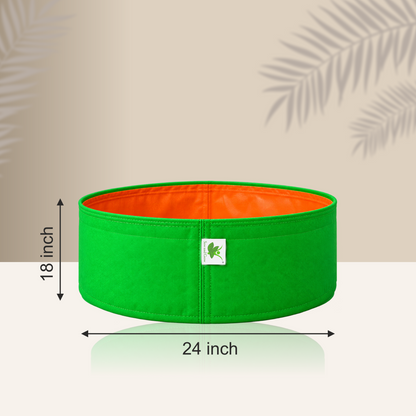 HDPE UV Protected 260 GSM Round Grow Bags 24x18 inches