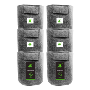 Geo Fabric Grow Bag Size 10x10 inches || Heavy Duty For Terrace Garden - Grow Vegetables, Flowers, Herbs
