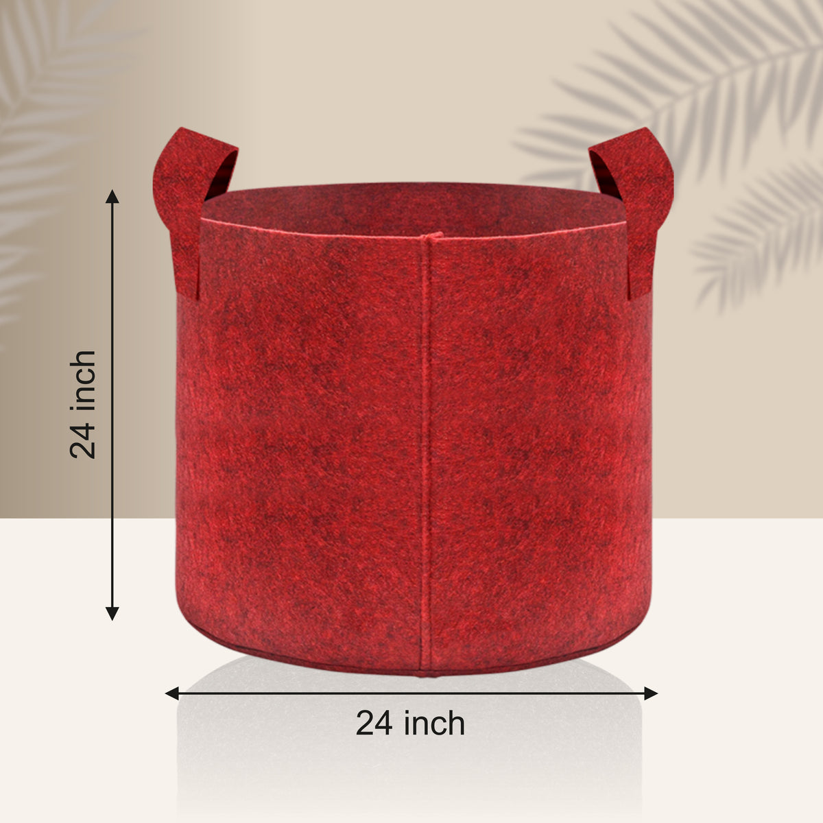 Geo Fabric Grow Bag 500 GSM Size 24x24 inches | For Small Trees like Banana, Papaya, Lemon || Heavy Duty For Terrace Garden - Grow Vegetables, Fruits