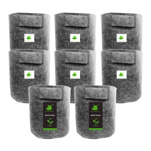 Geo Fabric Grow Bag Size 10x10 inches || Heavy Duty For Terrace Garden - Grow Vegetables, Flowers, Herbs