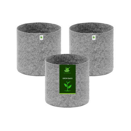 Geo Fabric Grow Bag 500 GSM Size 6X6 inches | Heavy Duty For Desktop Plants, Flowers, Herbs, Small Plants