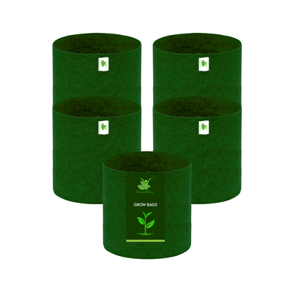 Geo Fabric Grow Bag 500 GSM Size 9X9 inches | Heavy Duty For Terrace Garden - Grow Vegetables, Flowers, Herbs
