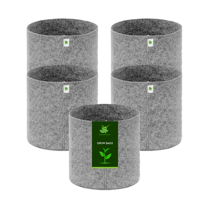 Geo Fabric Grow Bag 500 GSM Size 5x5 inches | Heavy Duty For Desktop Plants, Flowers