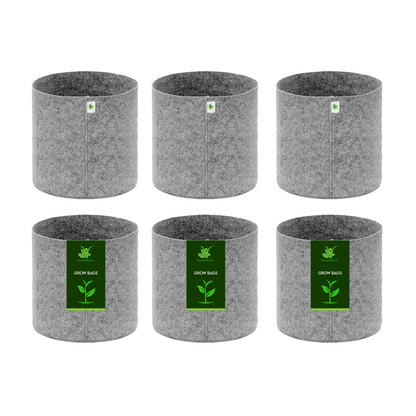 Geo Fabric Grow Bag 400 GSM Size 6X6 inches | Heavy Duty For Desktop Plants, Flowers, Herbs, Small Plants