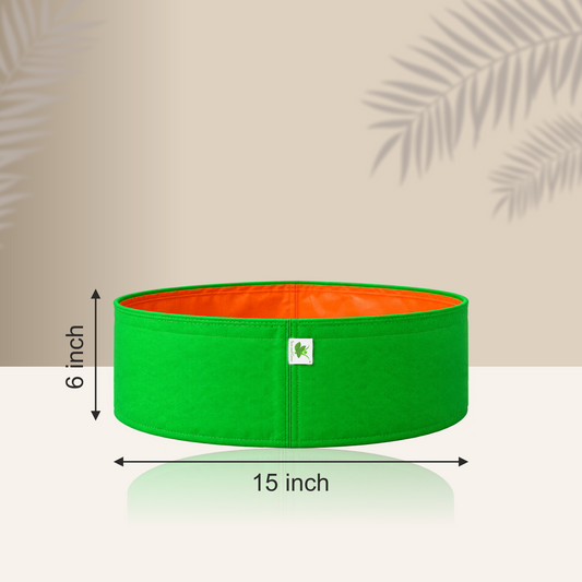 HDPE UV Protected 260 GSM Round Grow Bags 15x6 inches