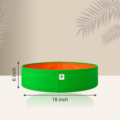 HDPE UV Protected 260 GSM Round Grow Bags 18x6 inches