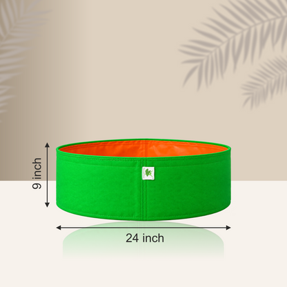 HDPE UV Protected 260 GSM Round Grow Bags 24x9 inches