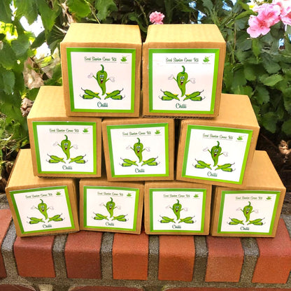 Mini Chilli Grow Kits – Set of 9 | Eco-Friendly DIY Gardening Kit for Kids & Adults | Easy-to-Grow Vegetable Seed Kit