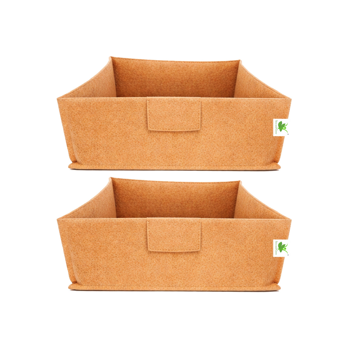 Geo Fabric Grow Bags 400 GSM Size 12x12x6 inches | Heavy Duty for Home, Terrace, Garden - Grow Microgreens, Herbs, Leafy Vegetables (Copy)