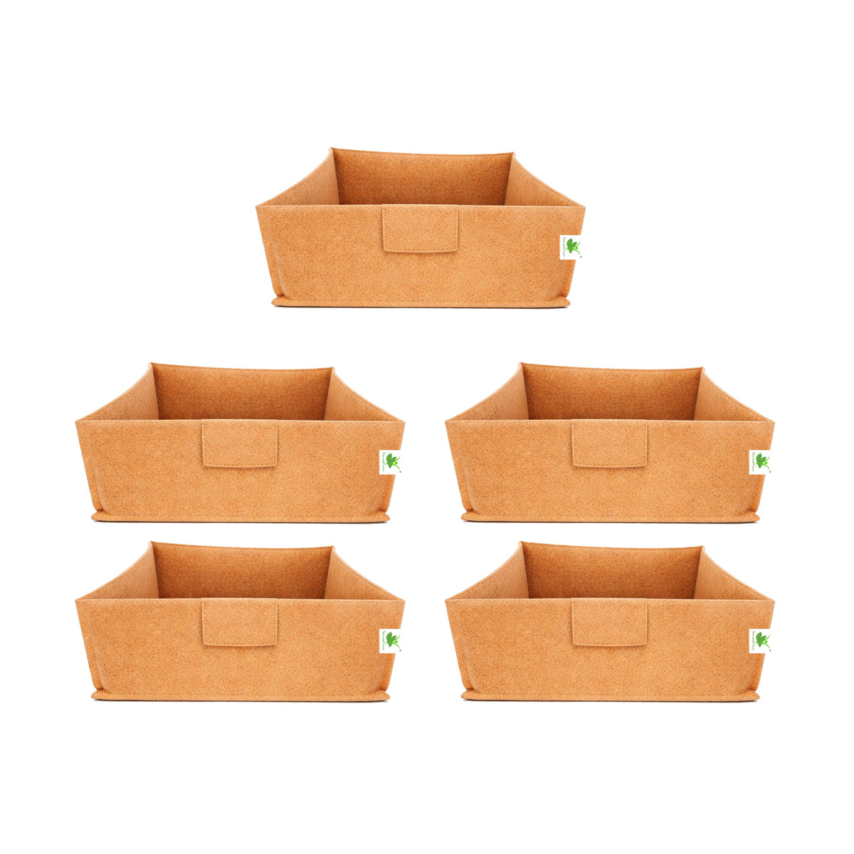 Geo Fabric Grow Bags 400 GSM Size 12x12x6 inches | Heavy Duty for Home, Terrace, Garden - Grow Microgreens, Herbs, Leafy Vegetables (Copy)
