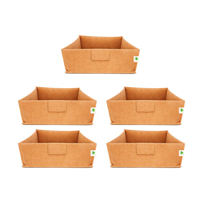 Geo Fabric Grow Bags 400 GSM Size 12x12x6 inches | Heavy Duty for Home, Terrace, Garden - Grow Microgreens, Herbs, Leafy Vegetables (Copy)