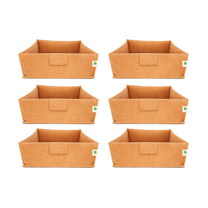 Geo Fabric Grow Bags 400 GSM Size 12x12x6 inches | Heavy Duty for Home, Terrace, Garden - Grow Microgreens, Herbs, Leafy Vegetables (Copy)