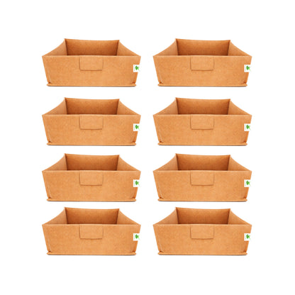 Geo Fabric Grow Bags 400 GSM Size 12x12x6 inches | Heavy Duty for Home, Terrace, Garden - Grow Microgreens, Herbs, Leafy Vegetables (Copy)