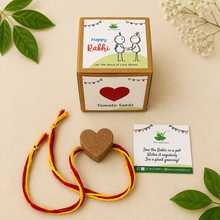 Load image into Gallery viewer, Heart : Clay Rakhi with Seeds
