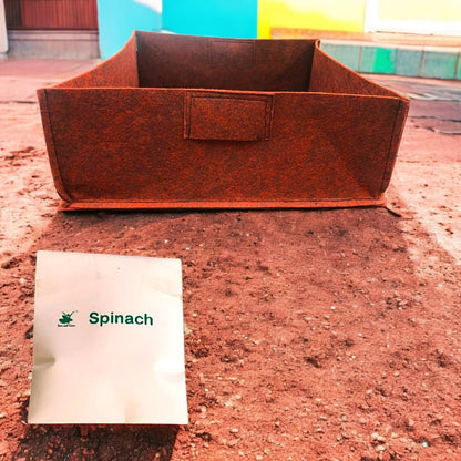 Large Grow Bag and Spinach Seeds Grow it Yourself Vegetable Kit