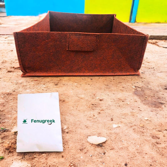 Large Grow Bag and Fenugreek/Methi Seeds Grow it Yourself Vegetable Kit